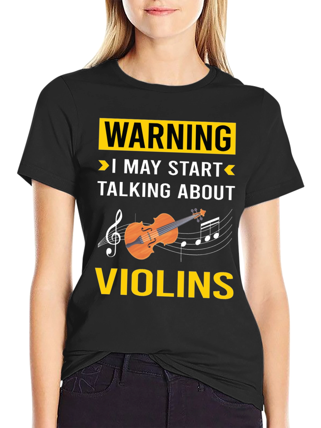 Warning: I May Start Talking About Violins T-Shirt