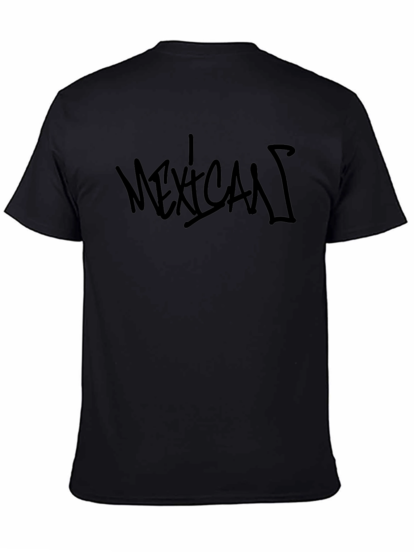 Mens Black Mexican Graphic T-Shirt