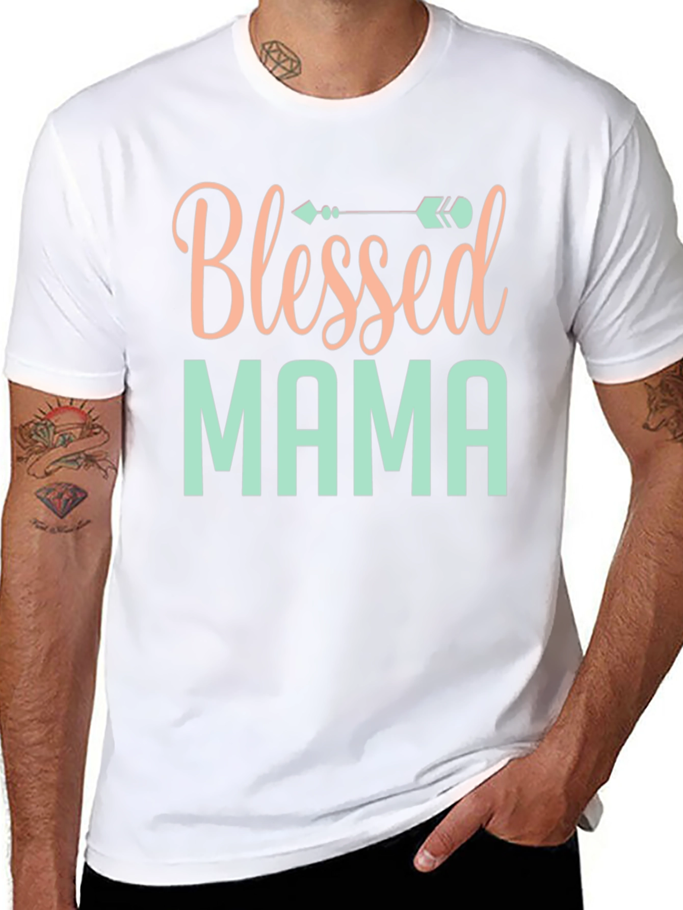 Blessed Mama Graphic T-Shirt - Stylish Comfort
