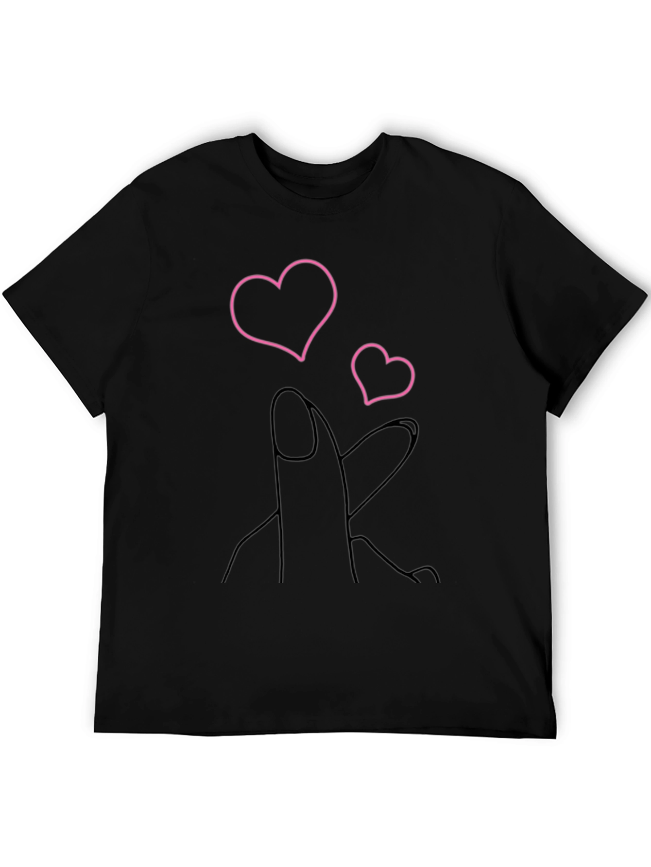 Heart Fingers Graphic Tee - Stylish & Trendy