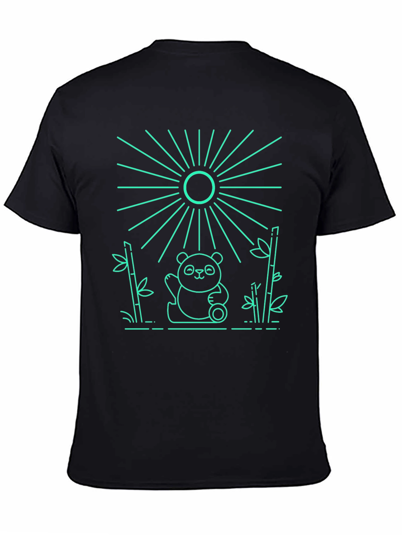 Panda Bamboo Graphic Tee - Cool Design