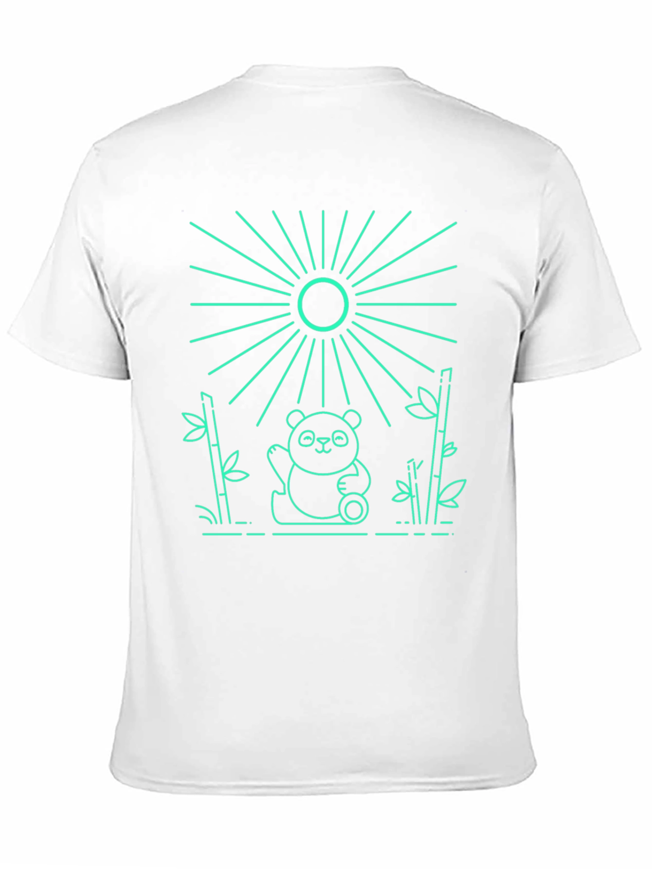 Panda Bamboo Graphic Tee - Cool Design
