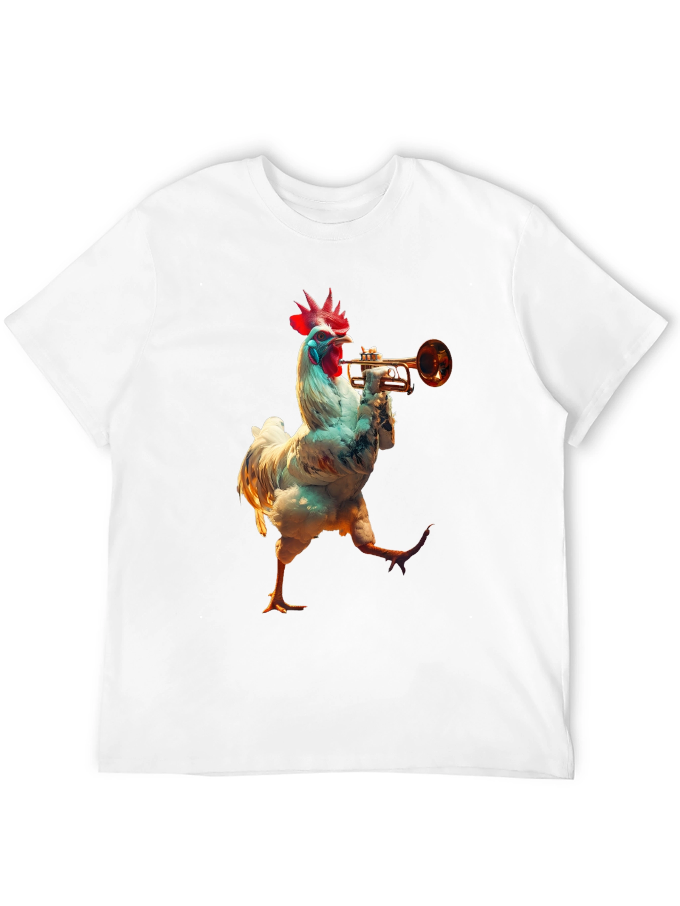 Chicken Trumpet Player Graphic Tee