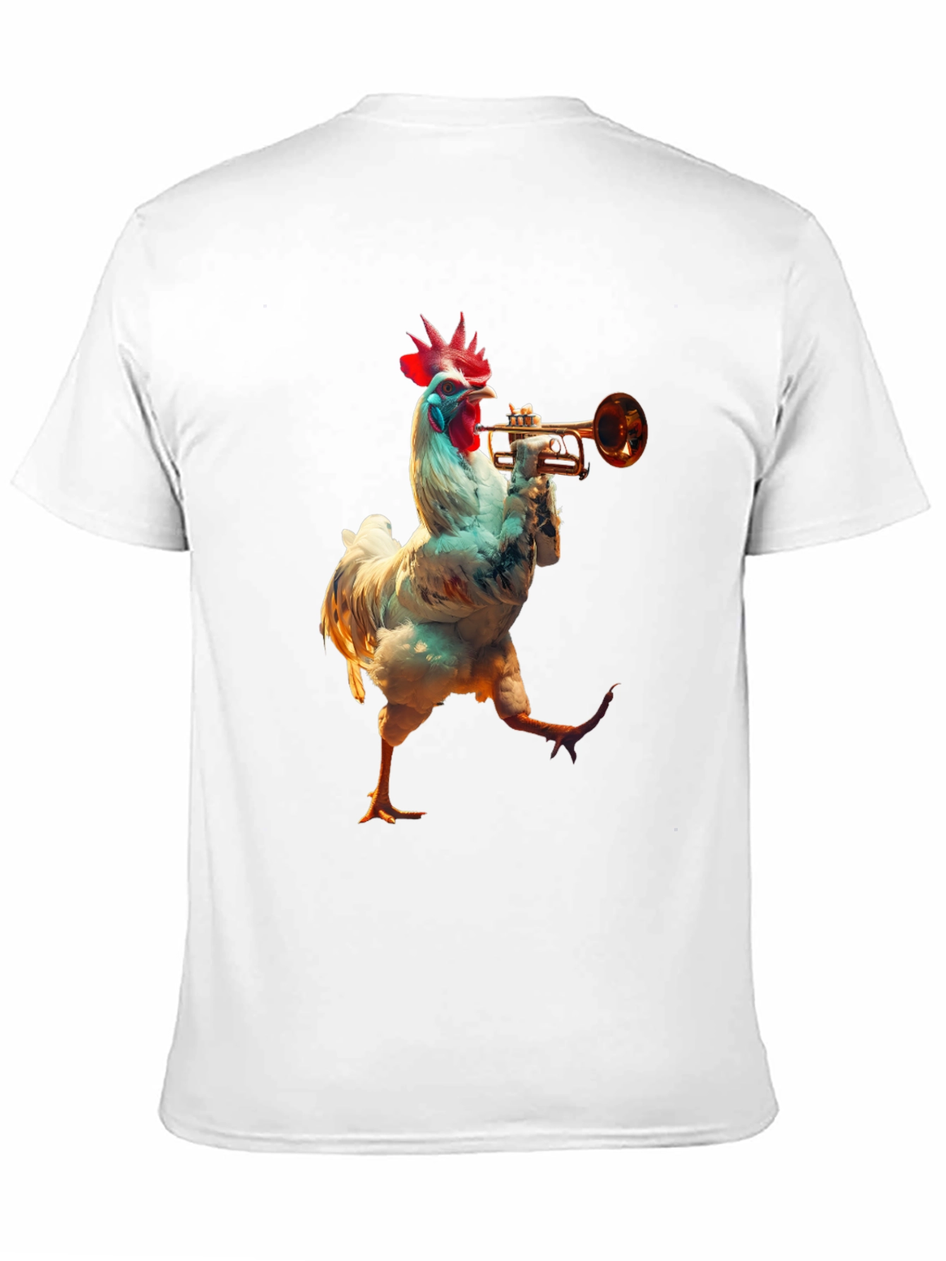 Chicken Trumpet Player Graphic Tee