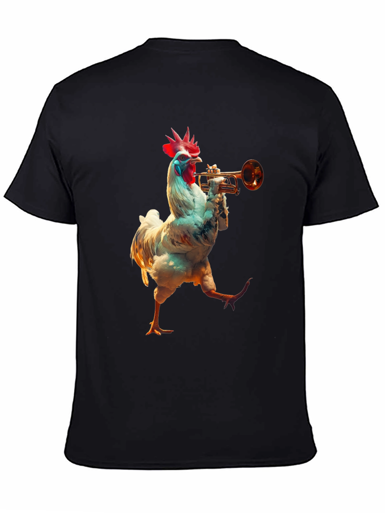 Chicken Trumpet Player Graphic Tee