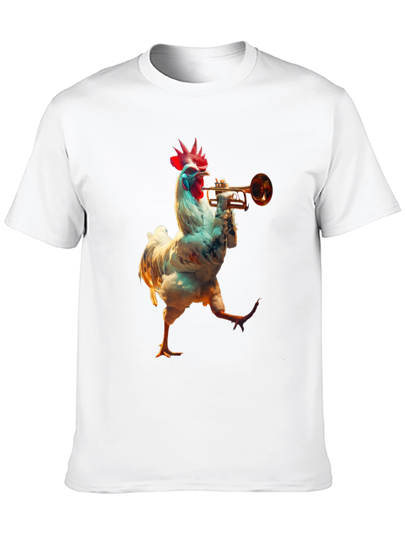 Chicken Trumpet Player Graphic Tee