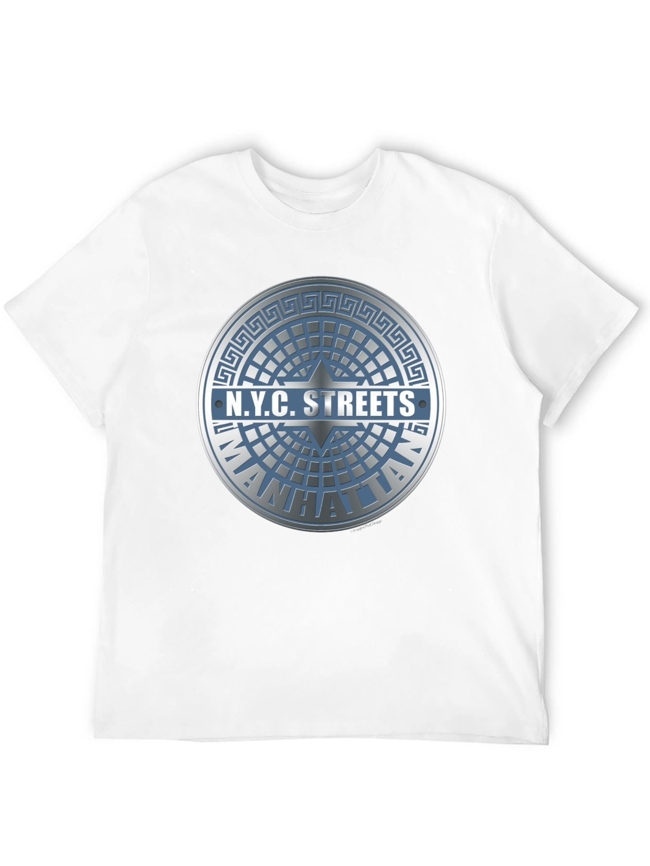 NYC Streets Manhattan T-Shirt - Black