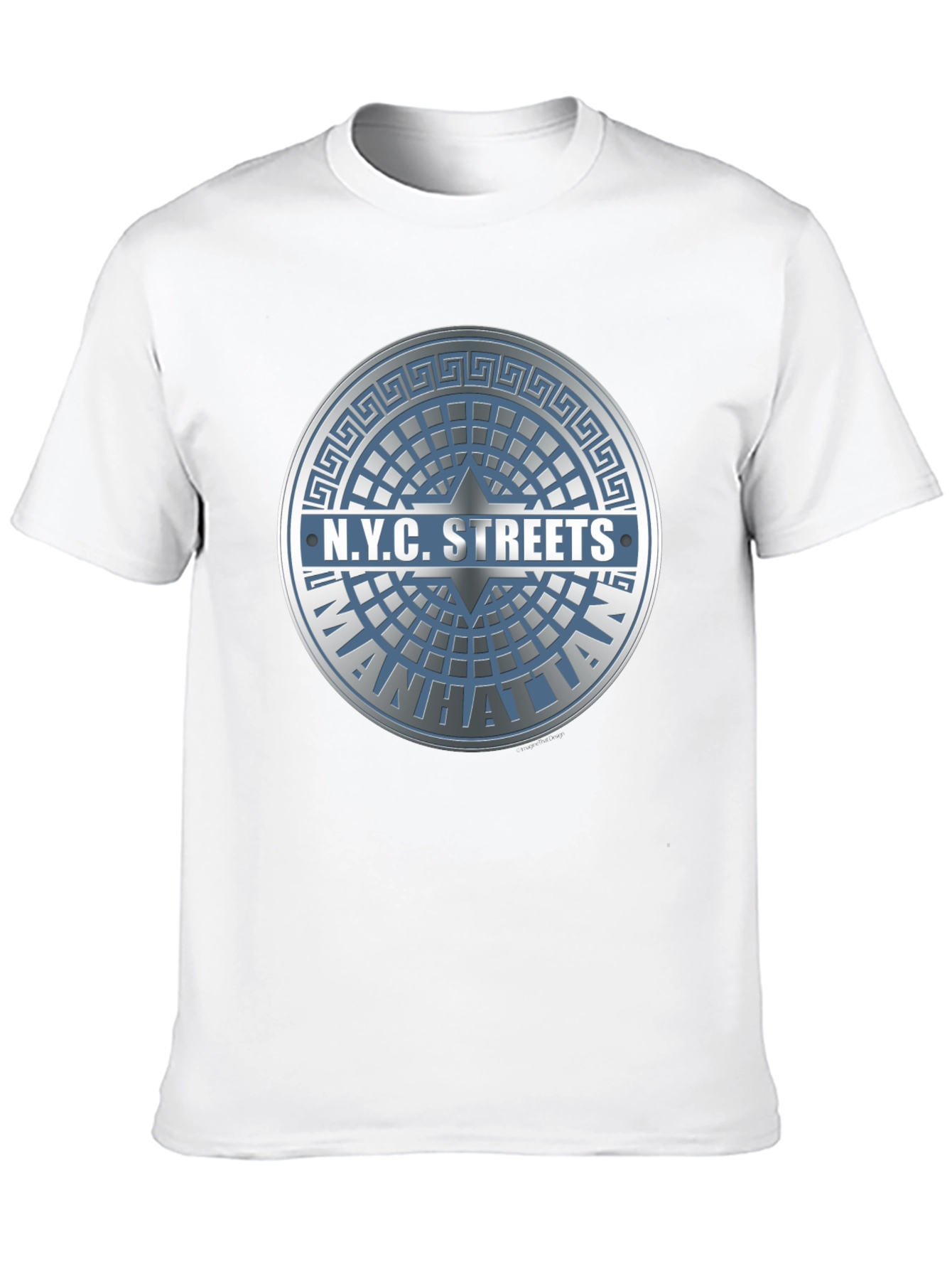 NYC Streets Manhattan T-Shirt - Black