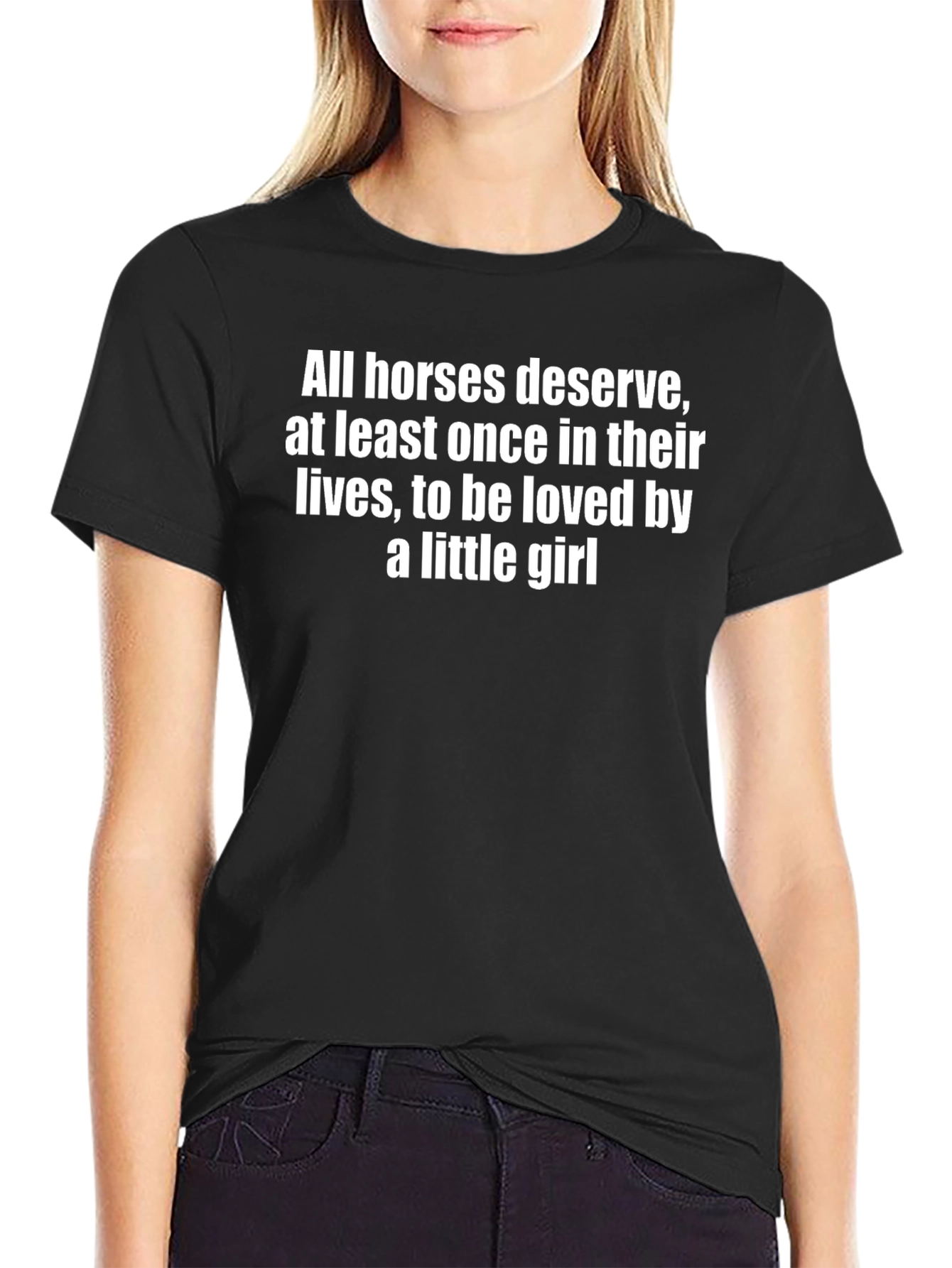 Horse Lovers Tee: Loved by a Little Girl