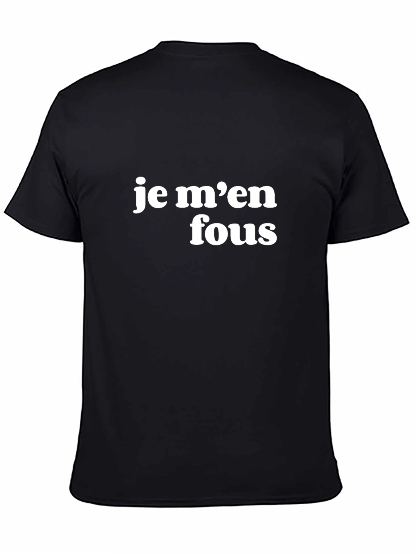 Je Men Fous Graphic Tee - Casual Black T-Shirt