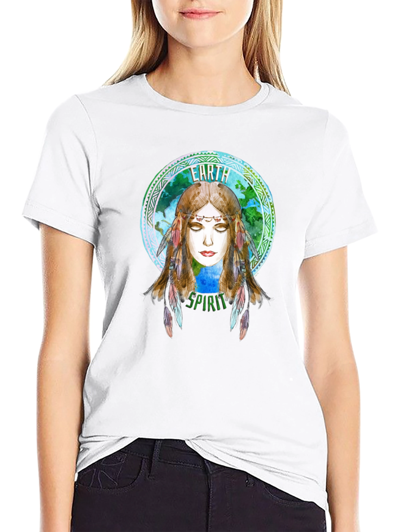 Earth Spirit Graphic T-Shirt - Nature Lovers Tee