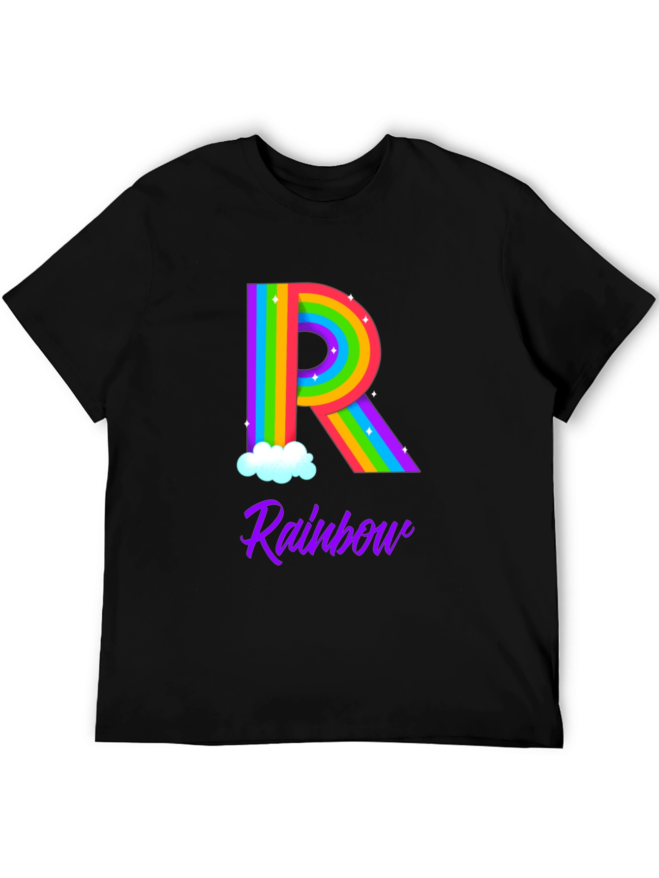 Rainbow Initial R T-Shirt