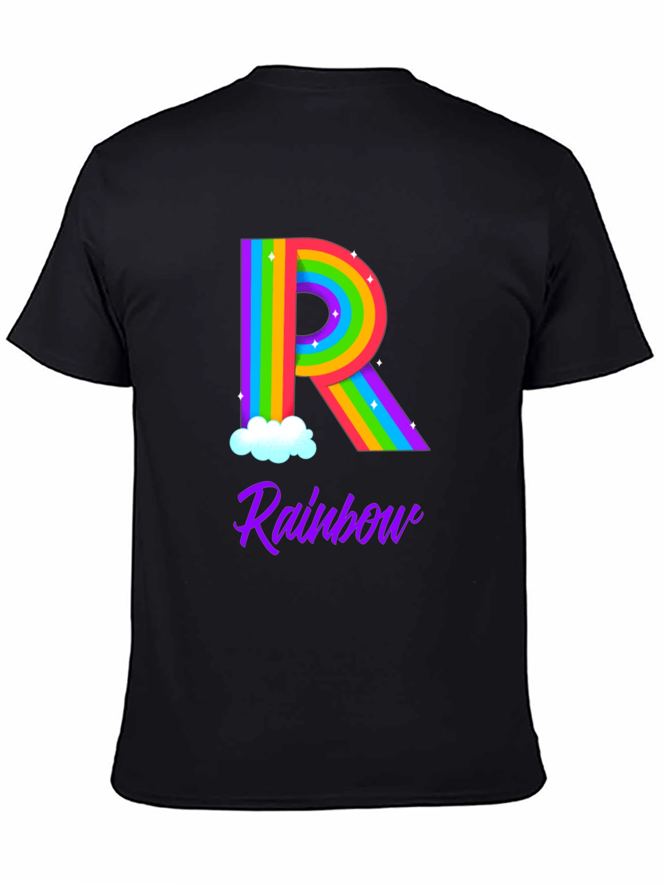 Rainbow Initial R T-Shirt