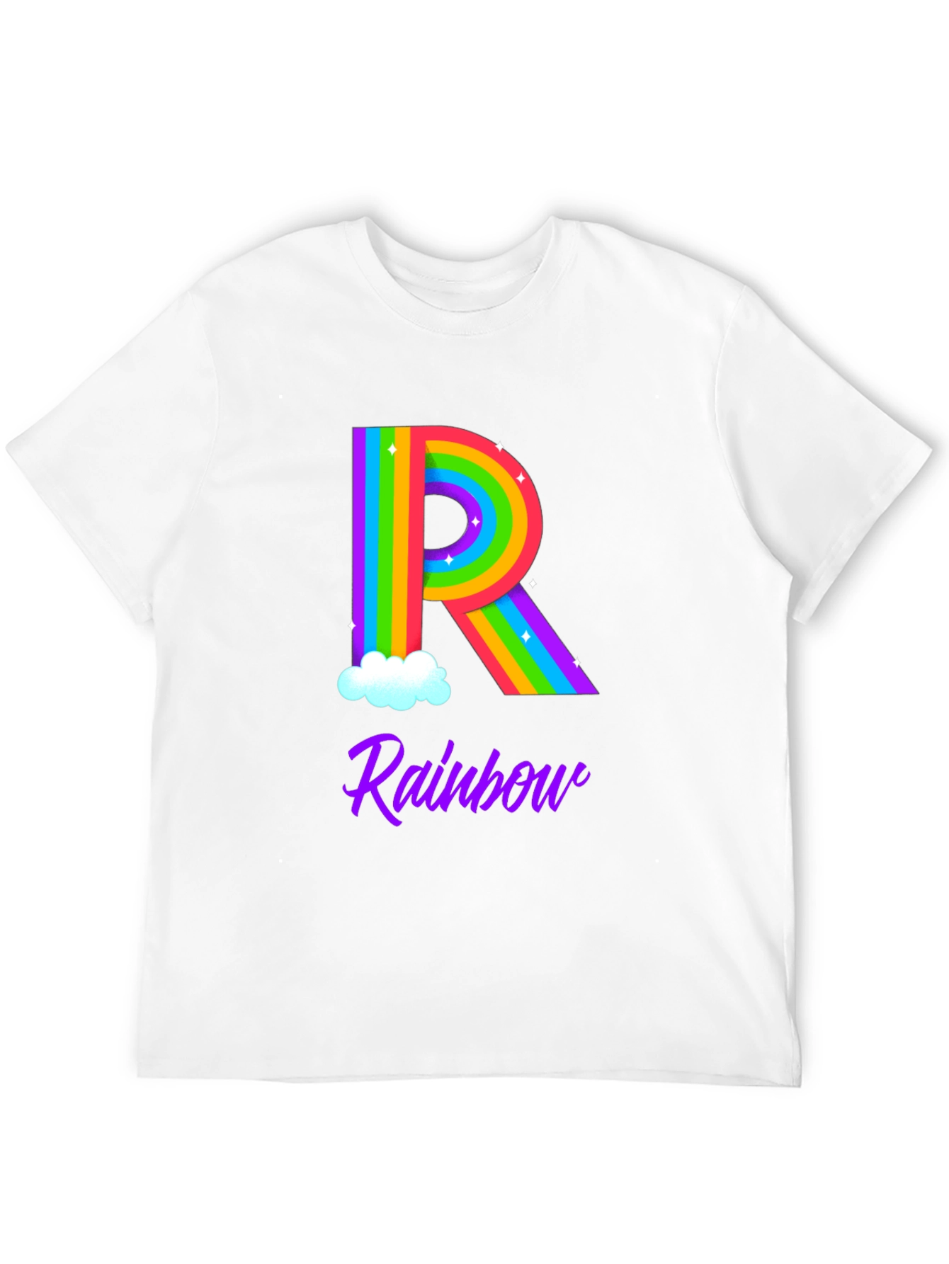 Rainbow Initial R T-Shirt