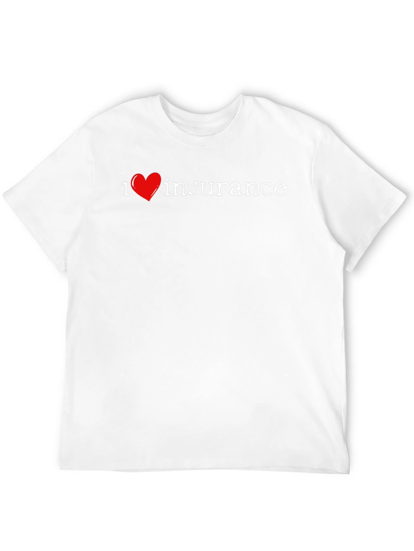 I Heart Insurance Graphic Tee - Black Cotton T-Shirt