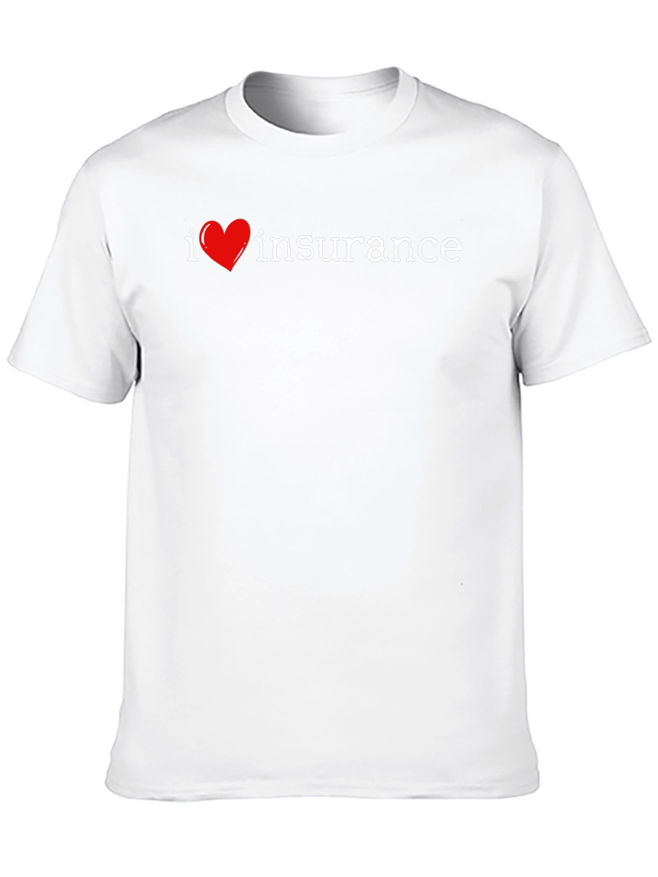 I Heart Insurance Graphic Tee - Black Cotton T-Shirt