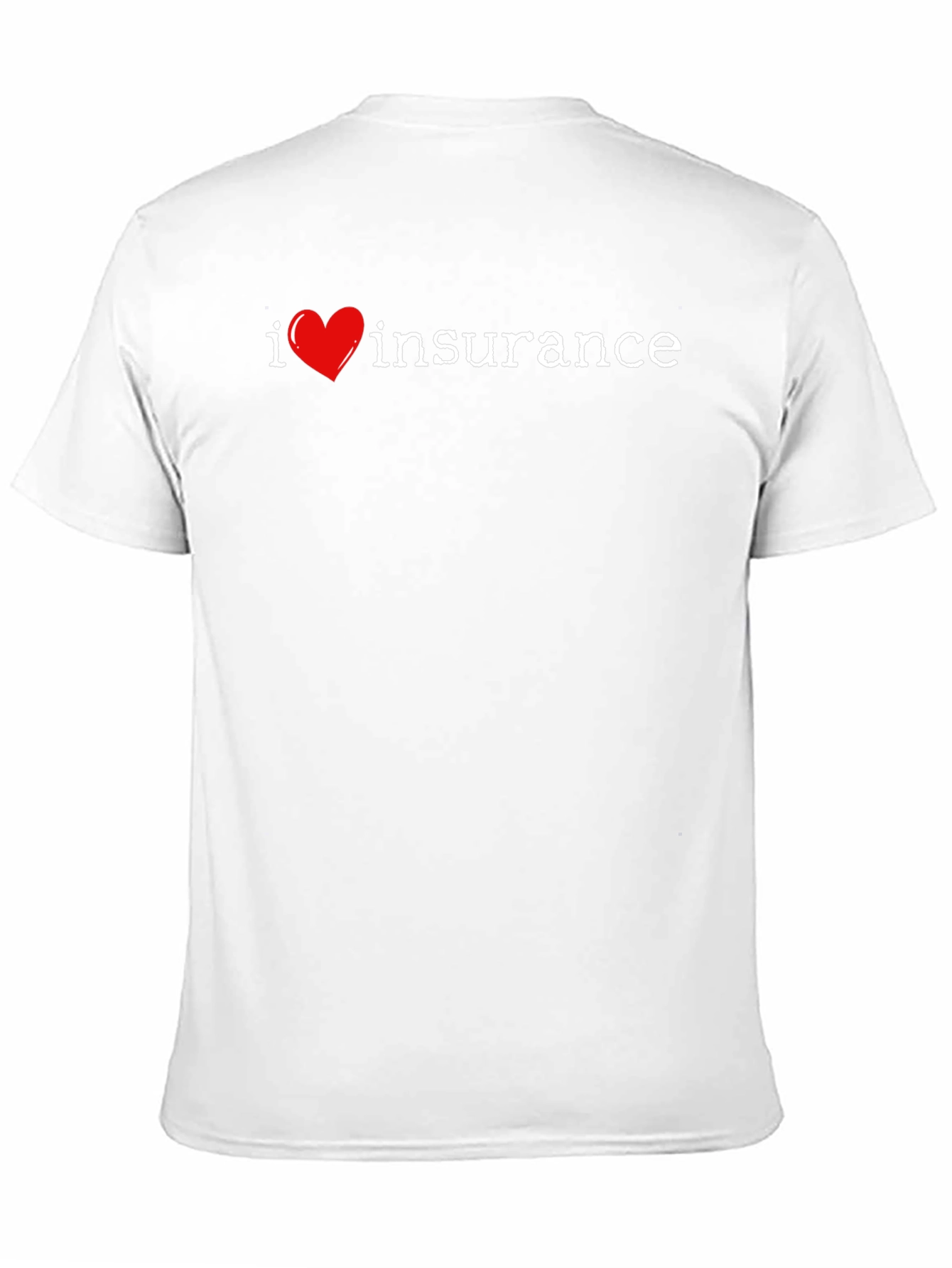 I Heart Insurance Graphic Tee - Black Cotton T-Shirt