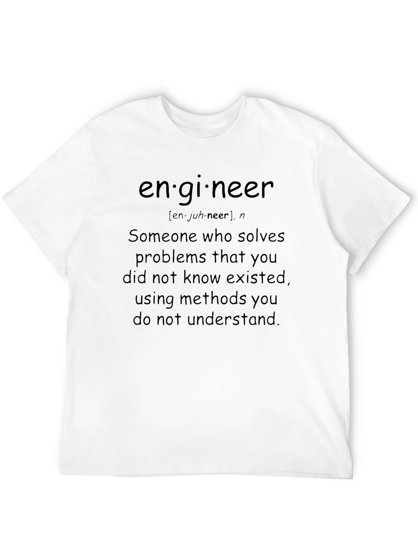 Engineer Definition Black T-Shirt