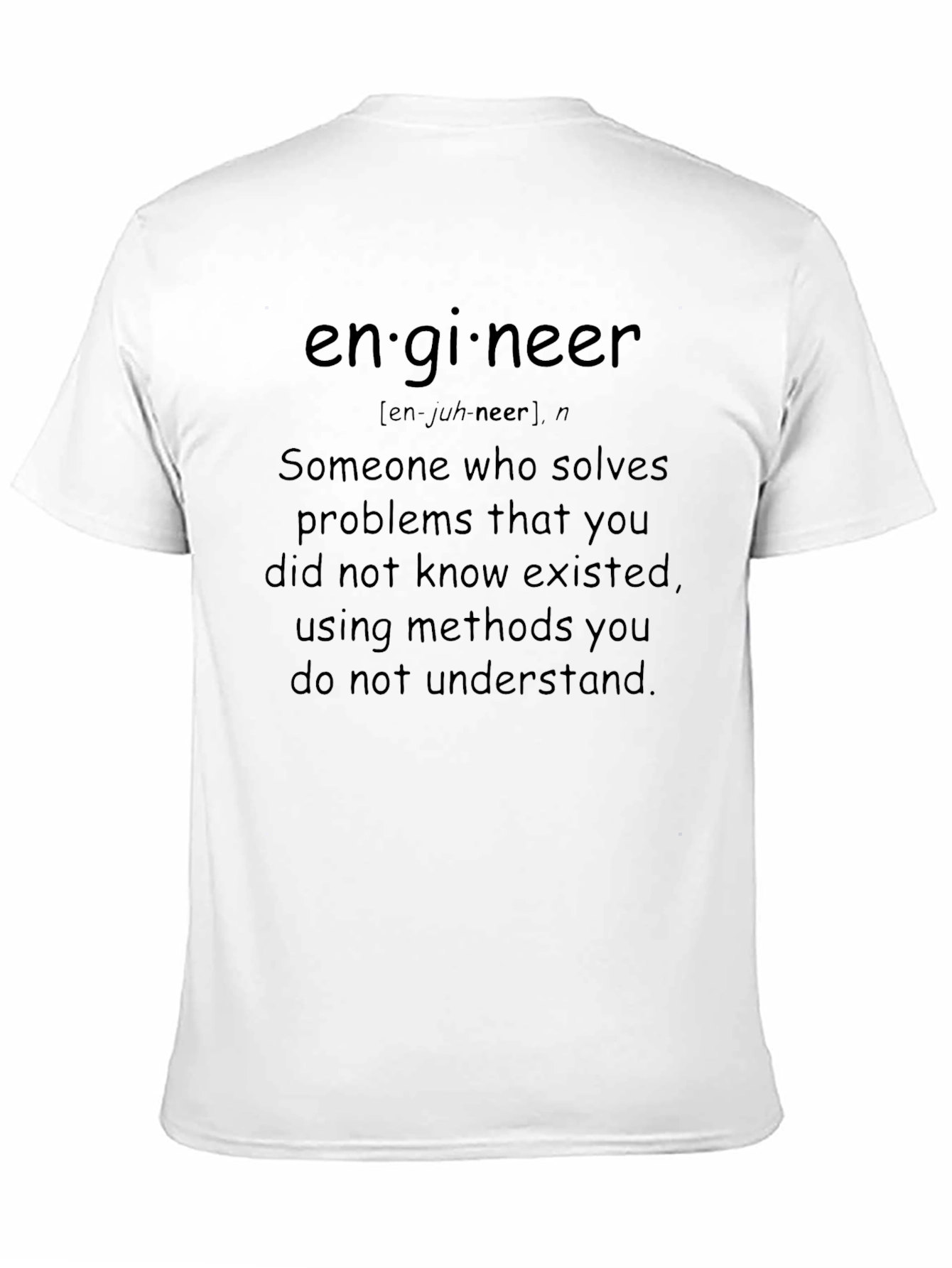 Engineer Definition Black T-Shirt