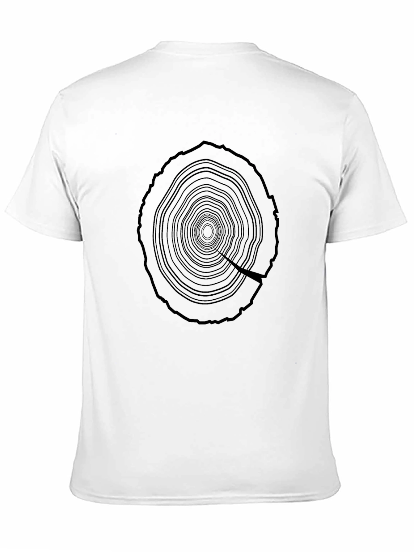 Tree Ring Graphic Black T-Shirt