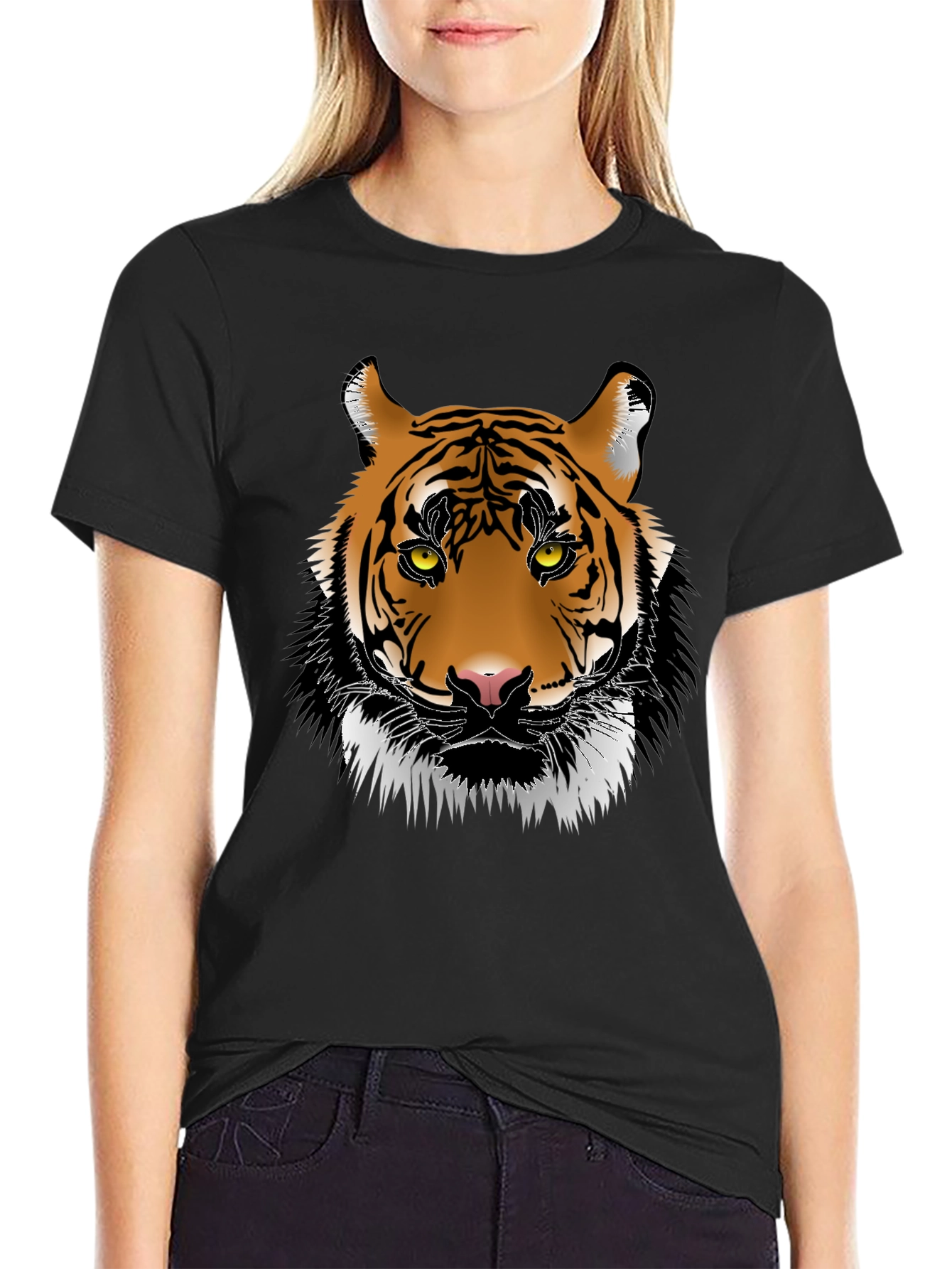 Tiger Graphic Tee - Bold Animal Print T-Shirt