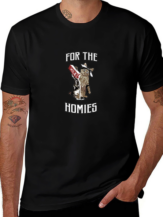 For the Homies Cat Milk T-Shirt