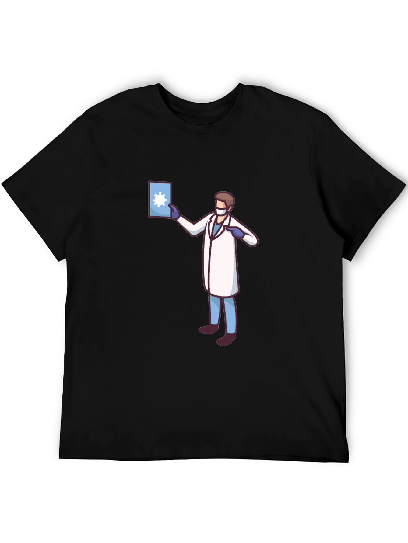 Doctor Graphic Black T-Shirt - Novelty COVID Design