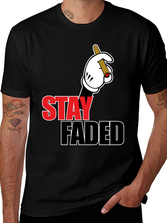 Stay Faded Graphic Tee - Black