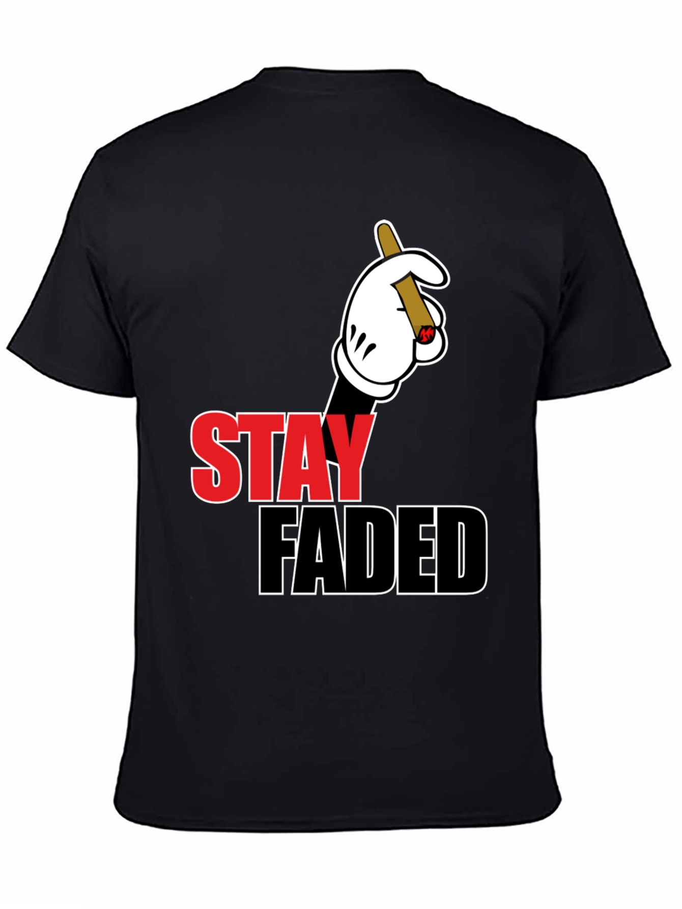 Stay Faded Graphic Tee - Black