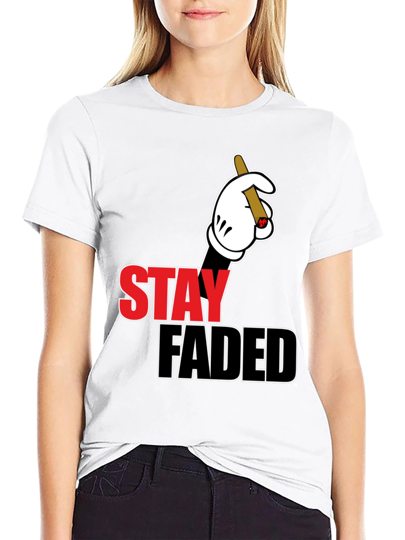 Stay Faded Graphic Tee - Black
