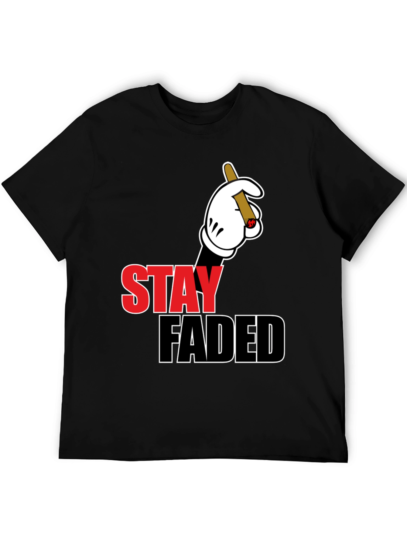 Stay Faded Graphic Tee - Black