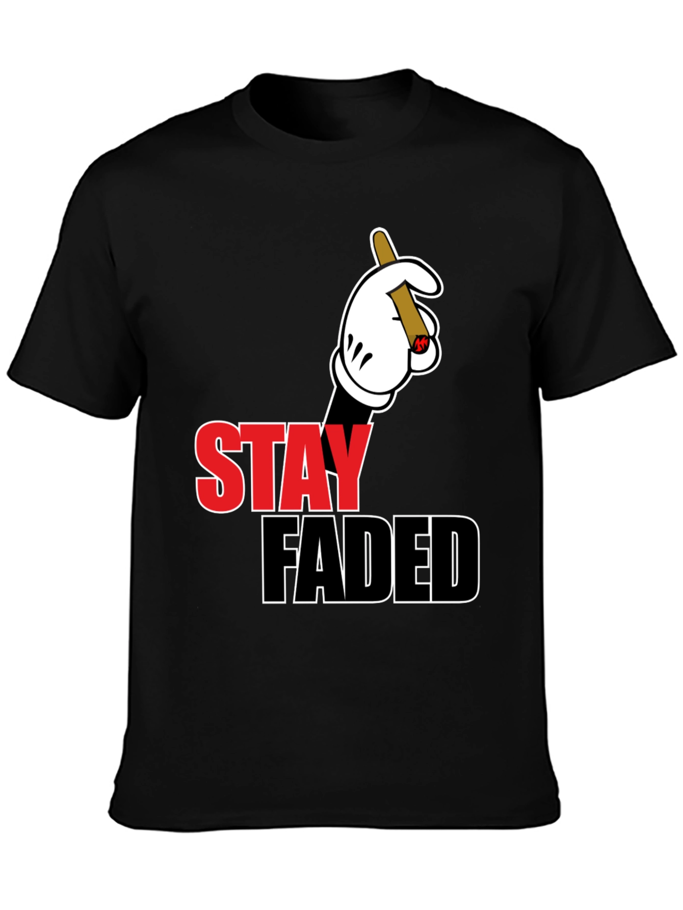 Stay Faded Graphic Tee - Black