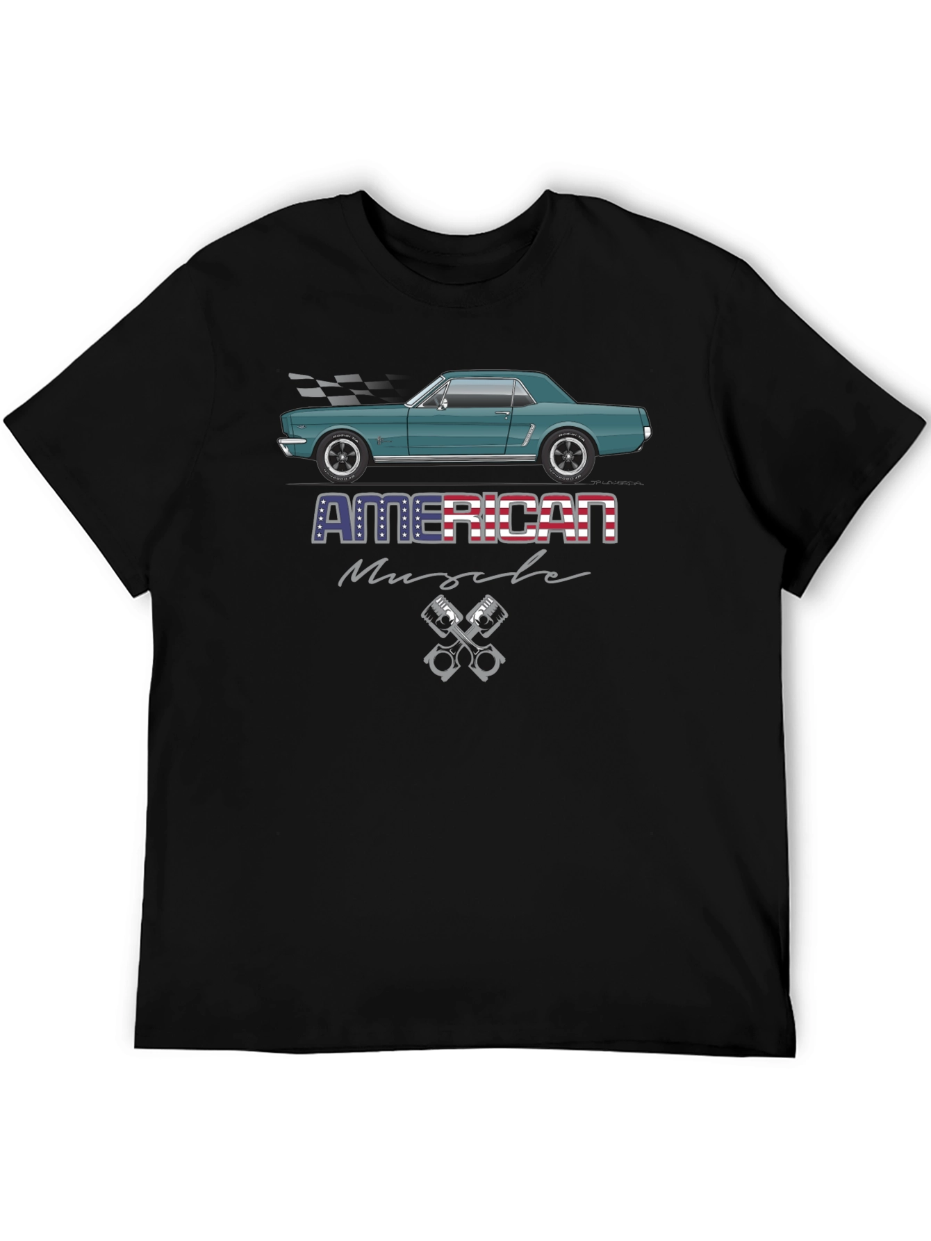 American Muscle Car Graphic Tee