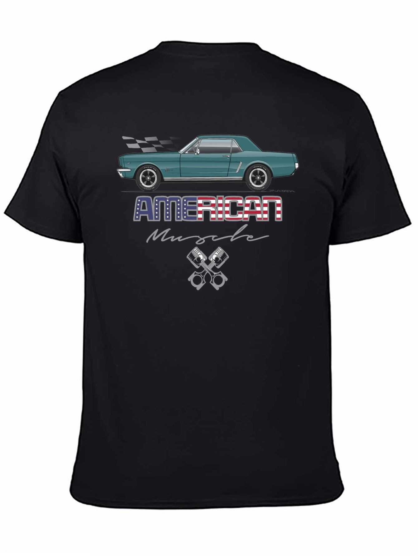 American Muscle Car Graphic Tee