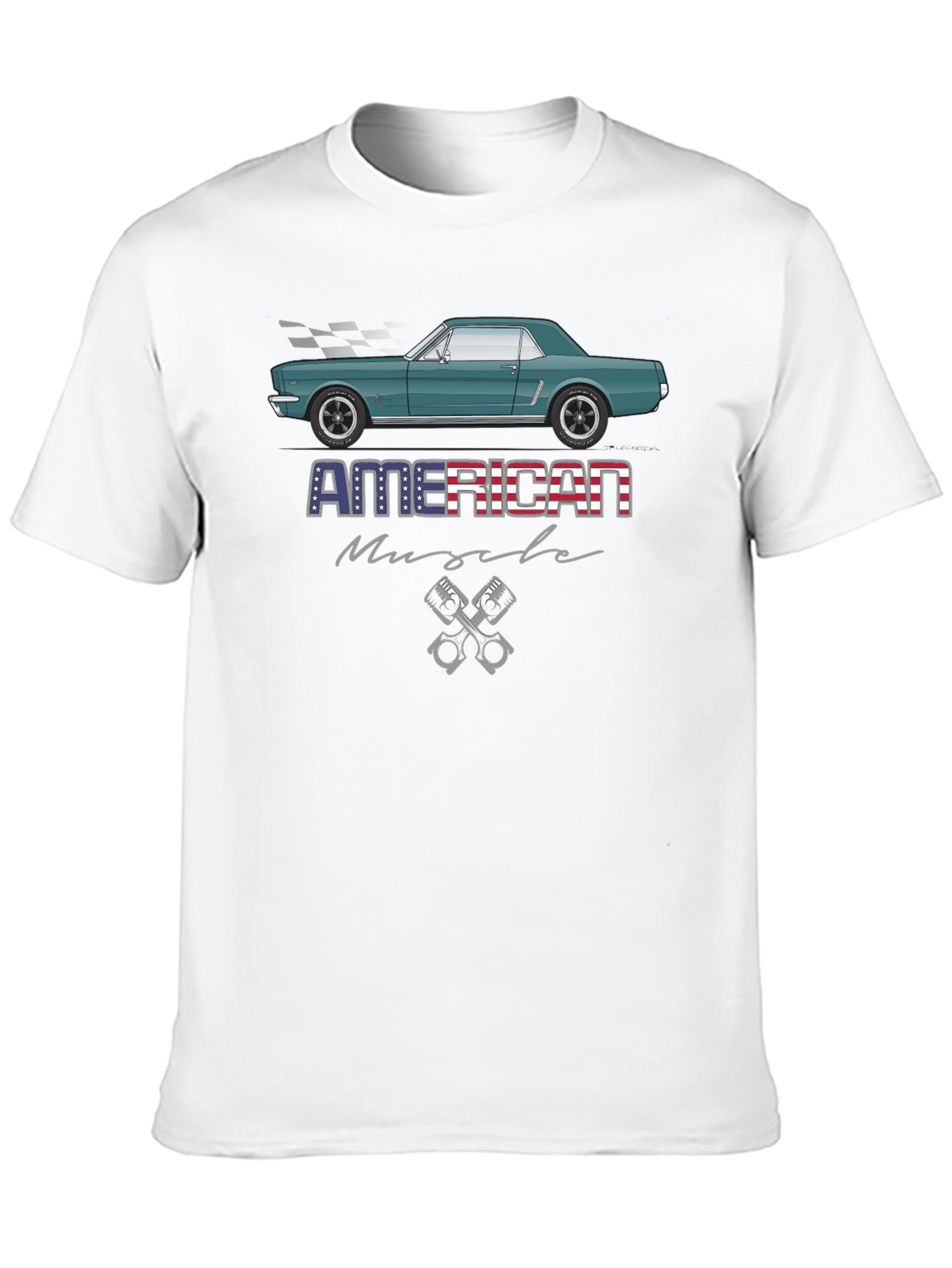 American Muscle Car Graphic Tee