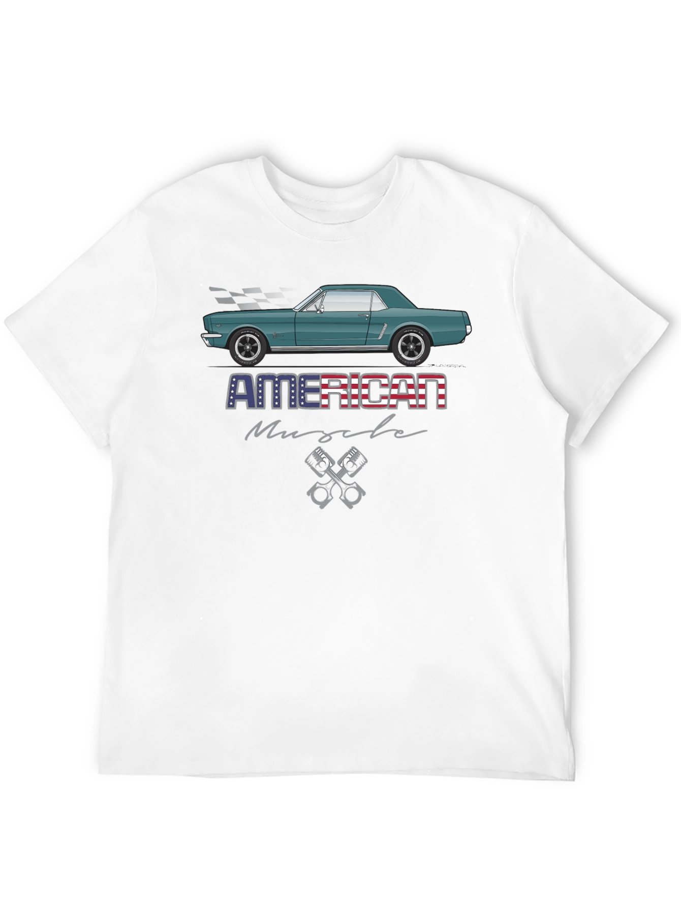 American Muscle Car Graphic Tee