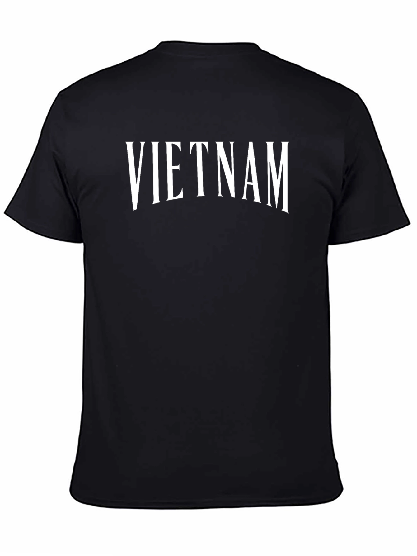 Vietnam Graphic T-Shirt - Black Crew Neck Tee