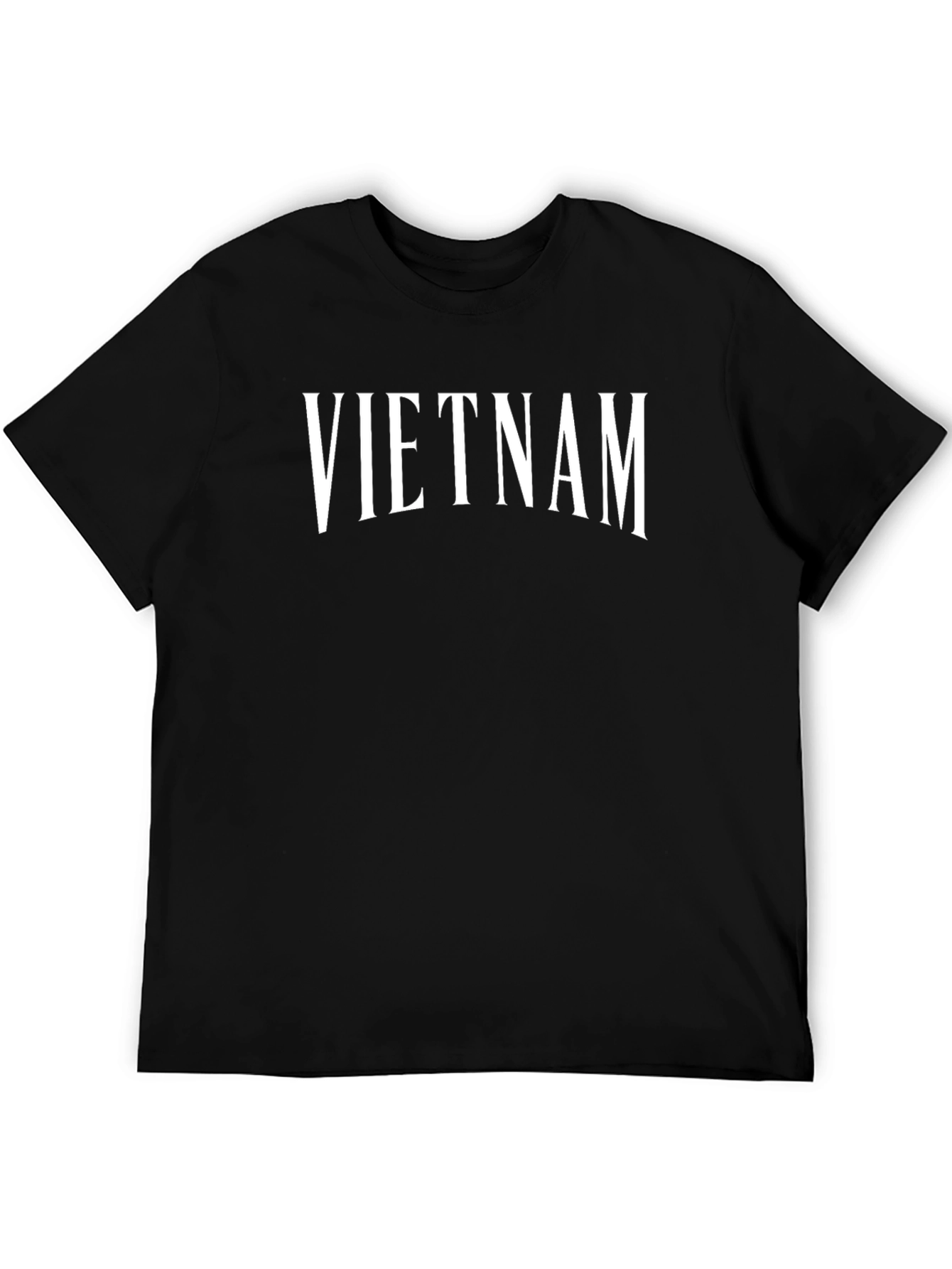 Vietnam Graphic T-Shirt - Black Crew Neck Tee