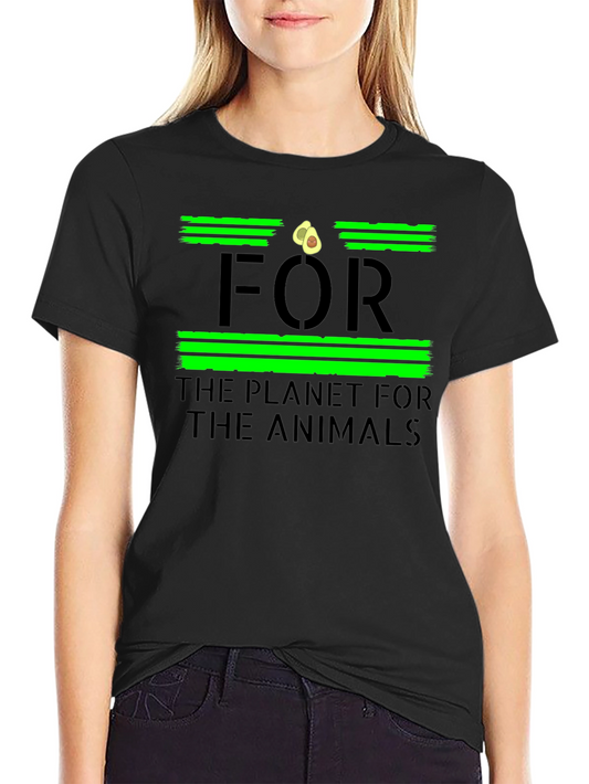 Vegan Avocado T-Shirt - For the Planet For the Animals Tee