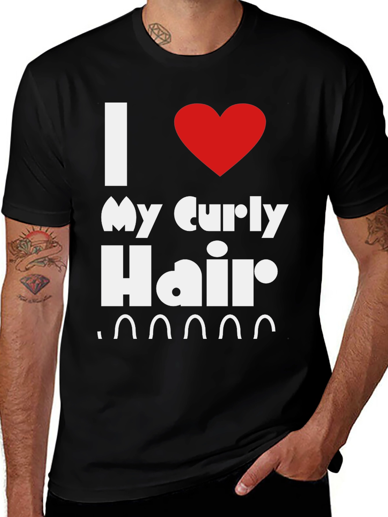 I Love My Curly Hair T-Shirt