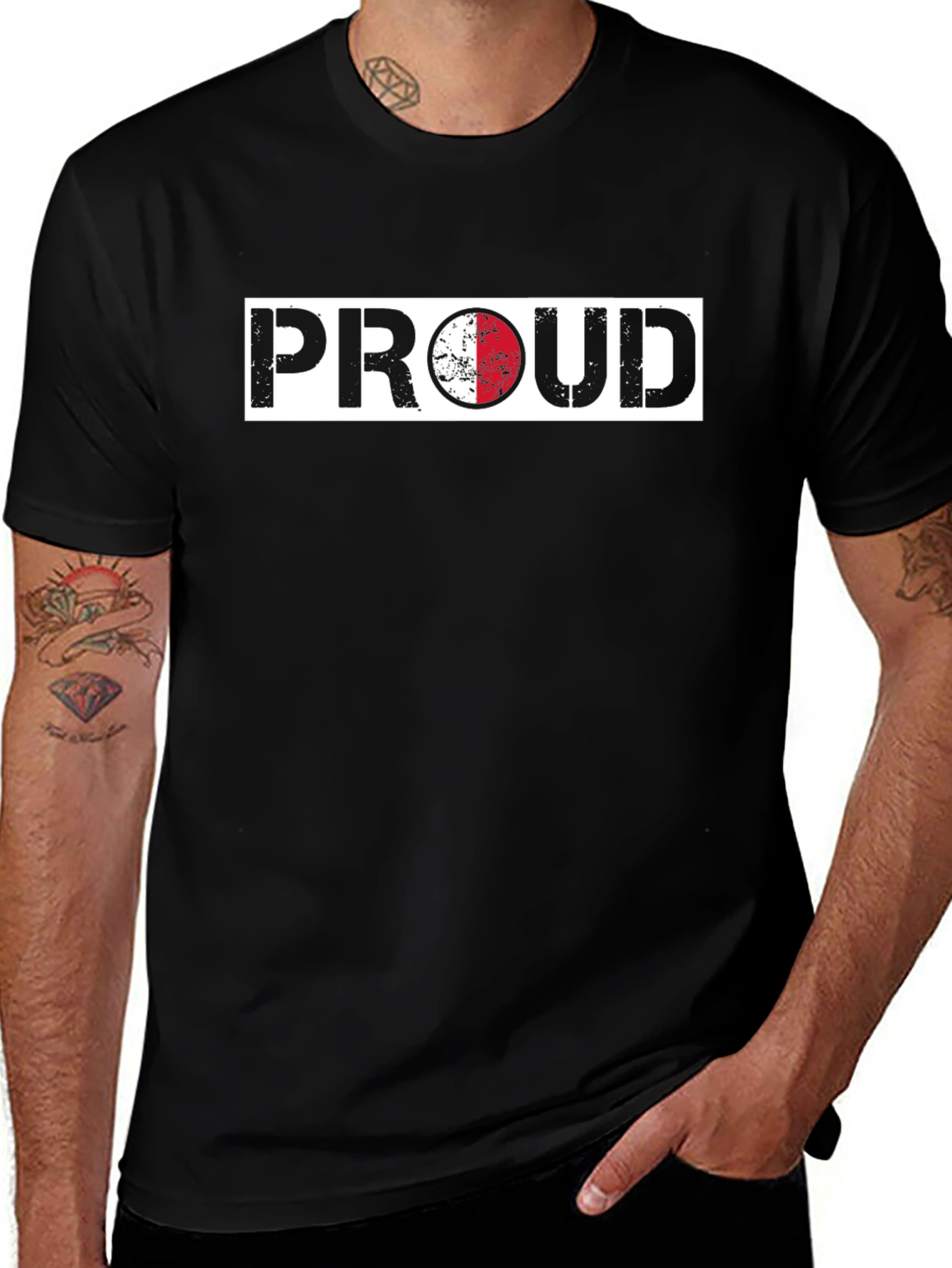 Proud Malta Flag T-Shirt - Distressed Design