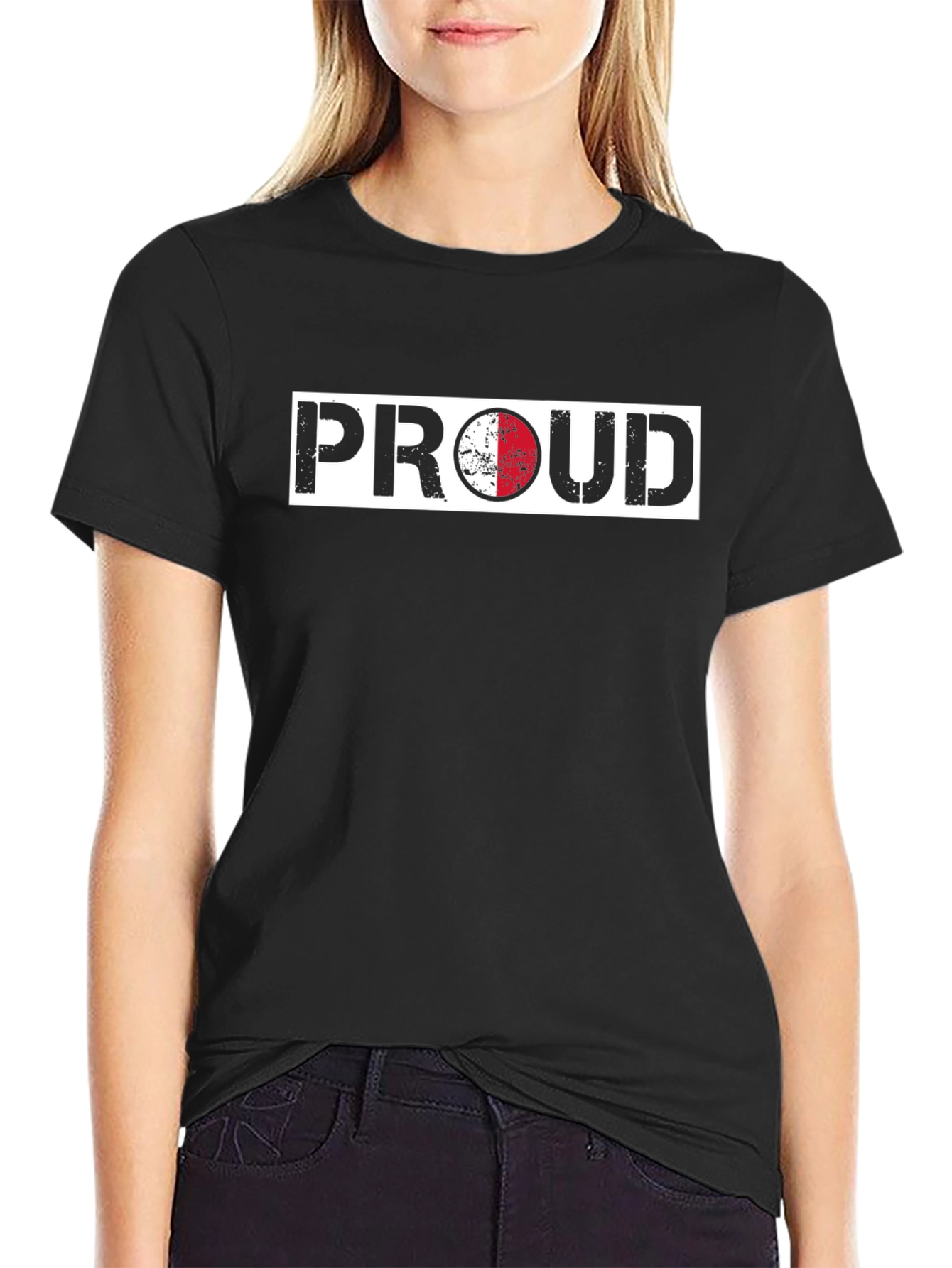 Proud Malta Flag T-Shirt - Distressed Design
