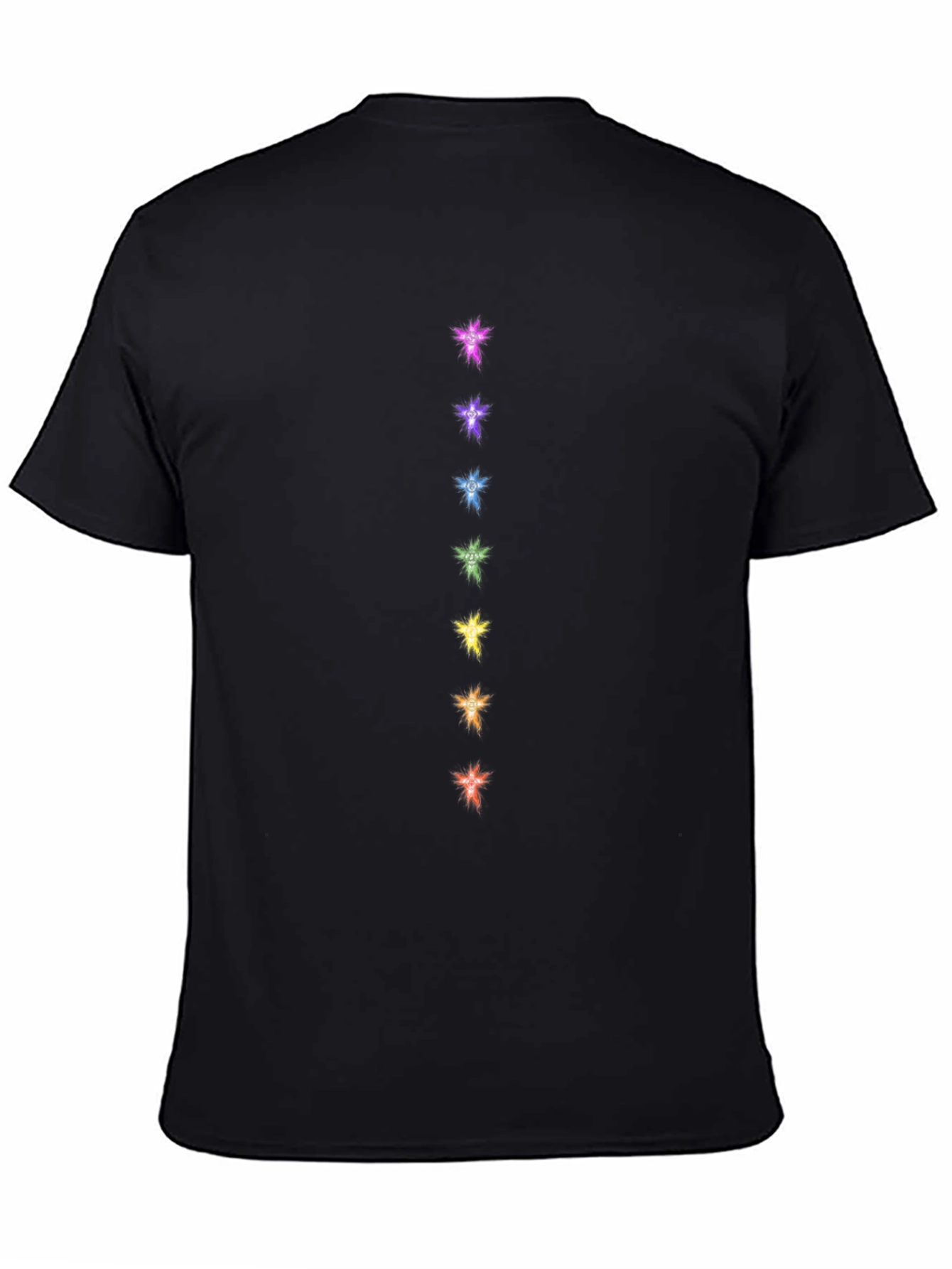 Chakra Starburst Black Tee