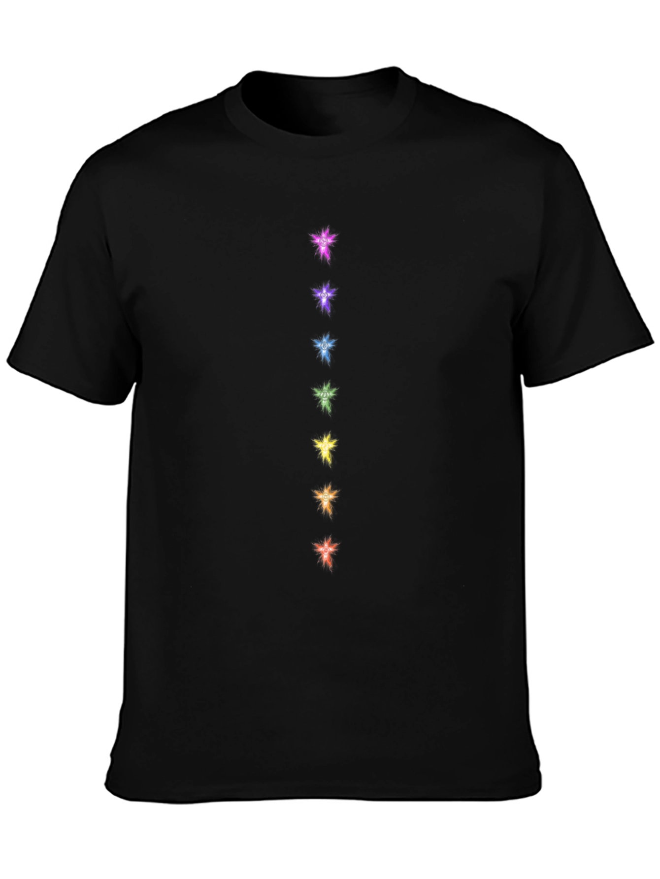 Chakra Starburst Black Tee