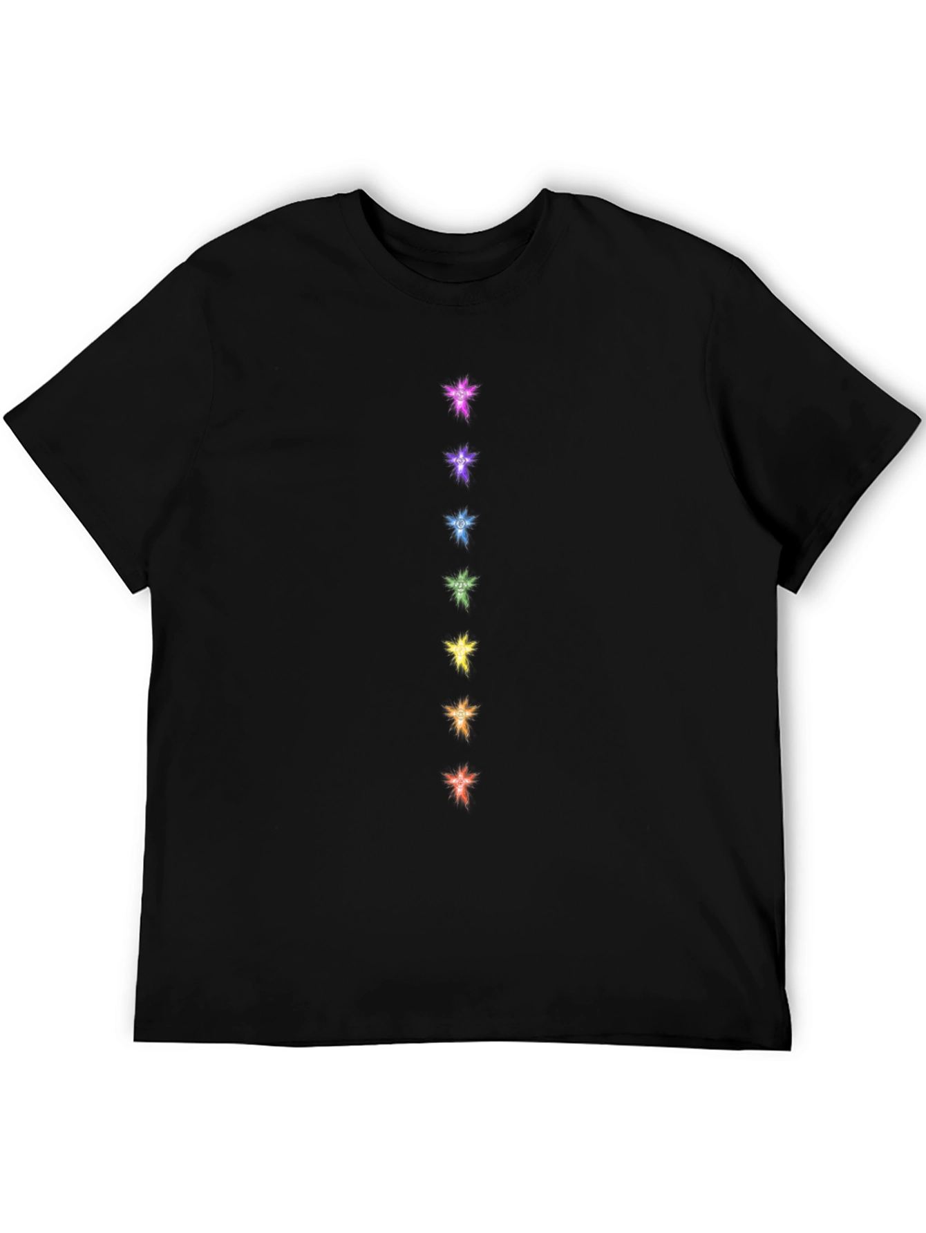Chakra Starburst Black Tee