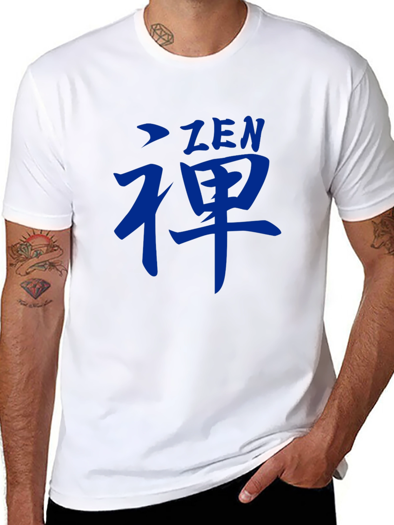 Zen Symbol Graphic Tee - Casual Style