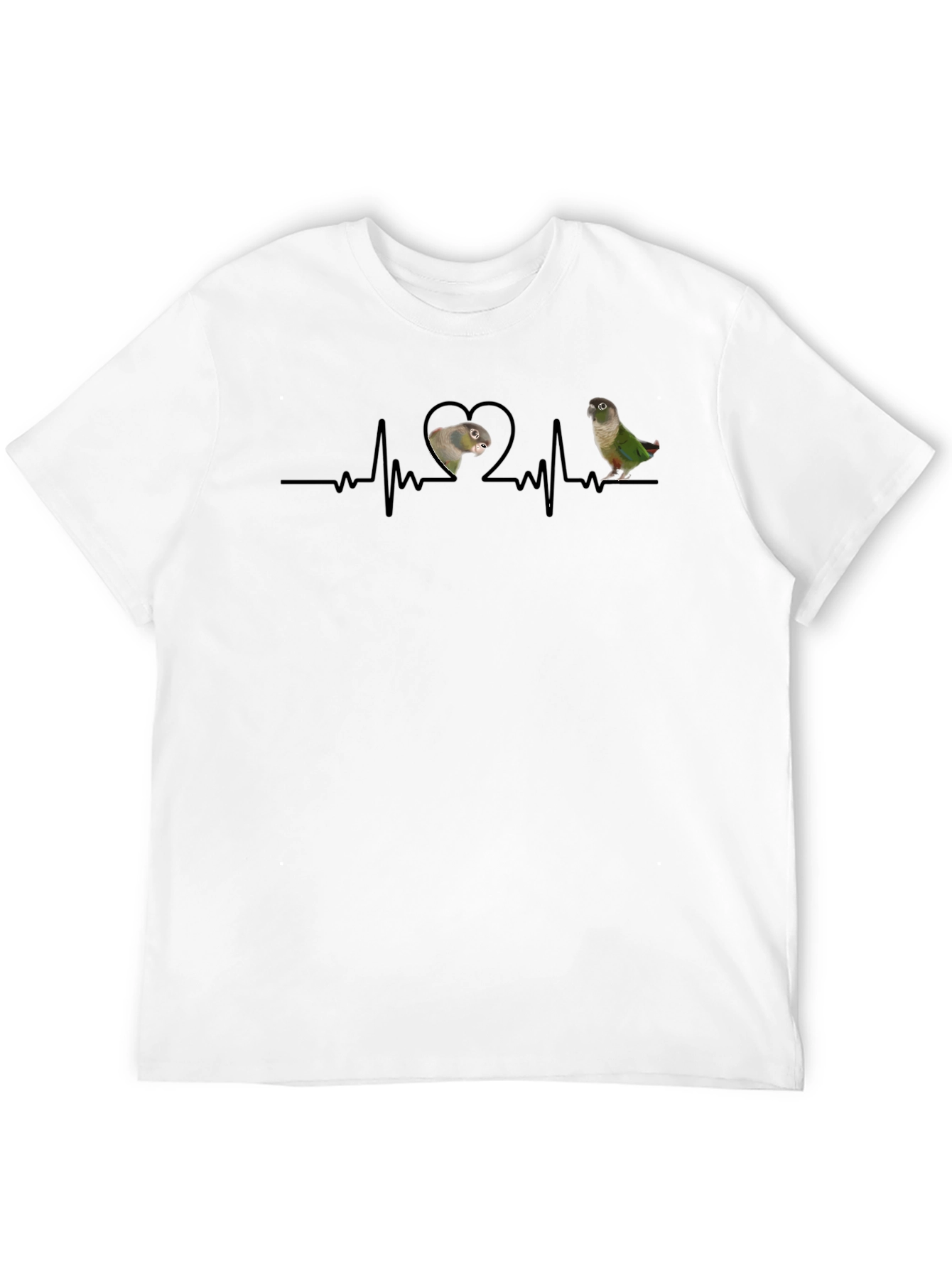 Green Cheek Conure Heartbeat T-Shirt