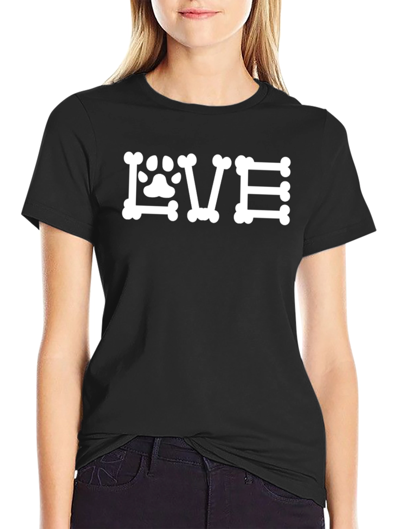 Dog Lover T-Shirt Bone Print
