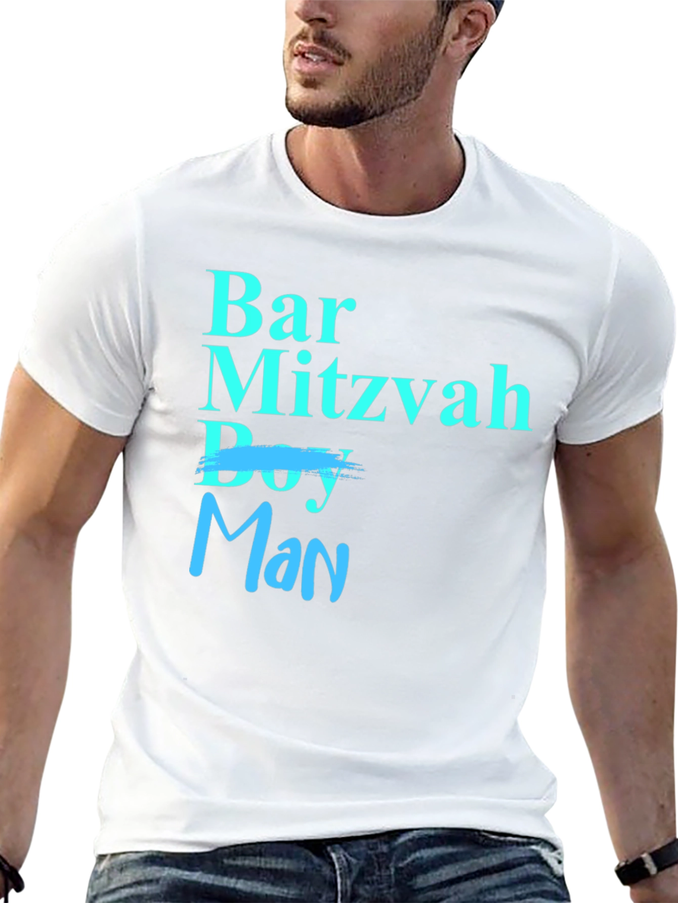 Bar Mitzvah Man T-Shirt - Celebrate Becoming a Man