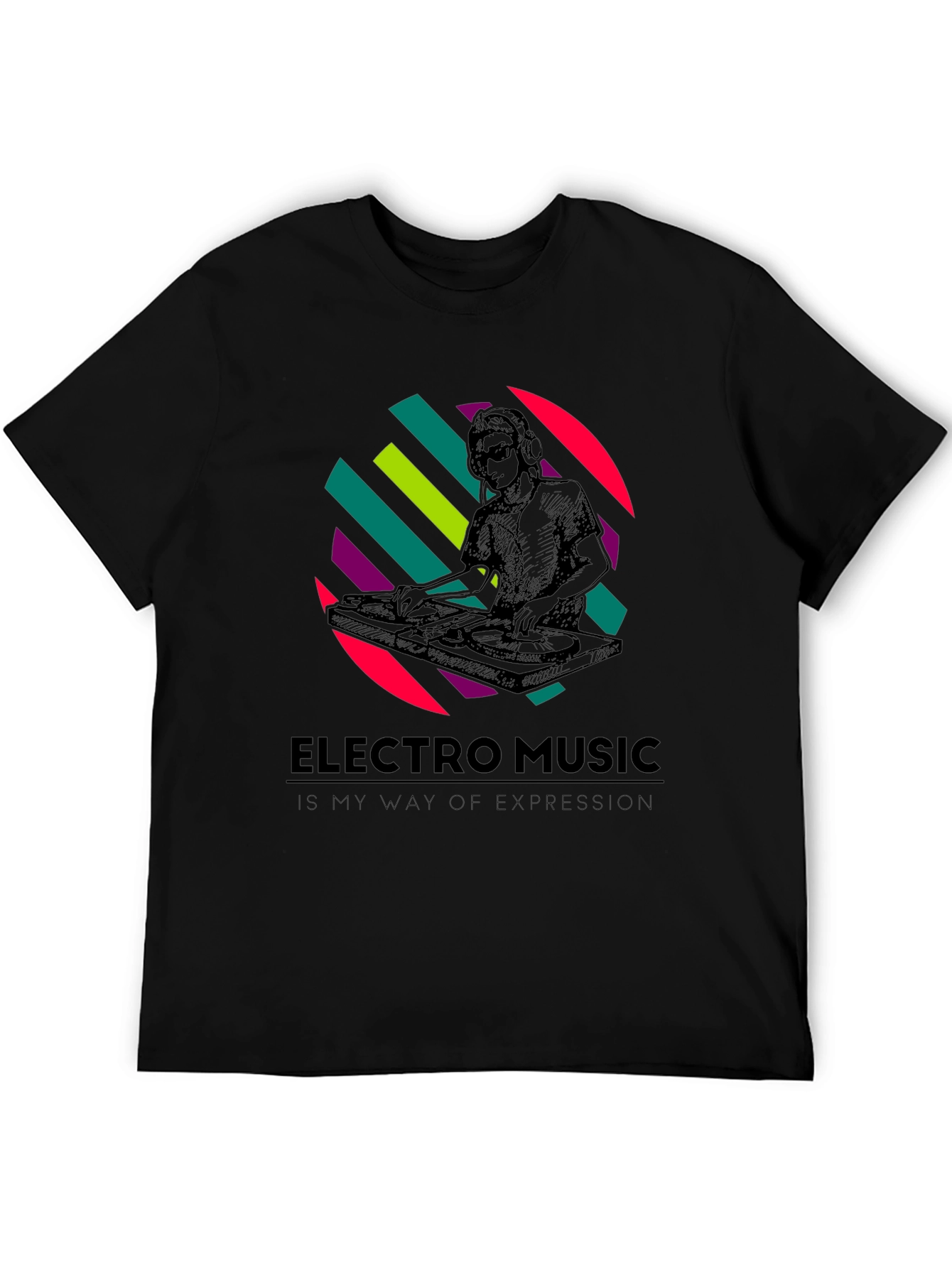 Electro Music DJ Graphic T-Shirt - Stylish Comfort